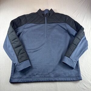 Short Par 4 Greyson SP4 Martin Pullover Mens M Quilted 1/4 Zip Golf Sweatshirt